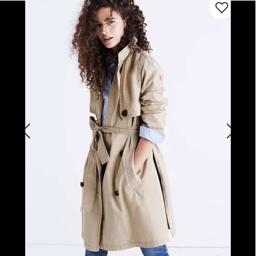 Madewell Tan Trench Coat